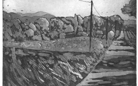 Provence, 2016, Etching, aquatint, 2014, 10,2x13,9
