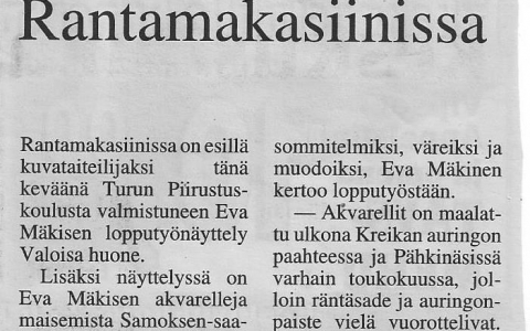 Merimaskun rantamakasiini 1999